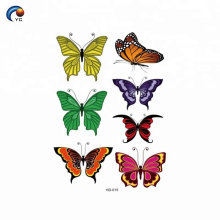 Colorido en personalizar la pegatina del cuerpo para niño de estilo mariposa